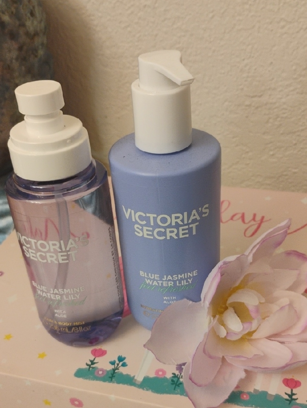 Victoria's Secret Blue Jasmine Water Lily Set